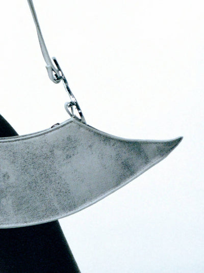 Distressed White Shoulder Bag-Symphony-APOC STORE