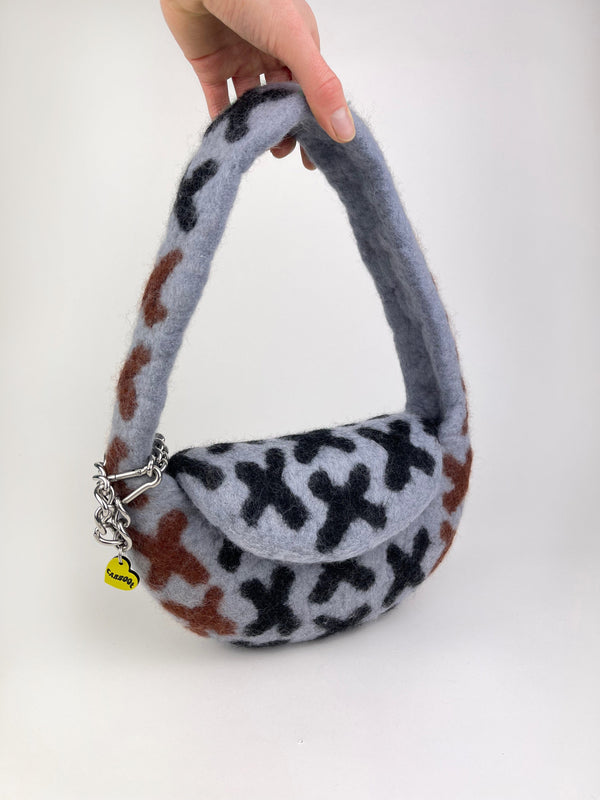 Grey Saddle Kisses Bag-Carboot-APOC STORE