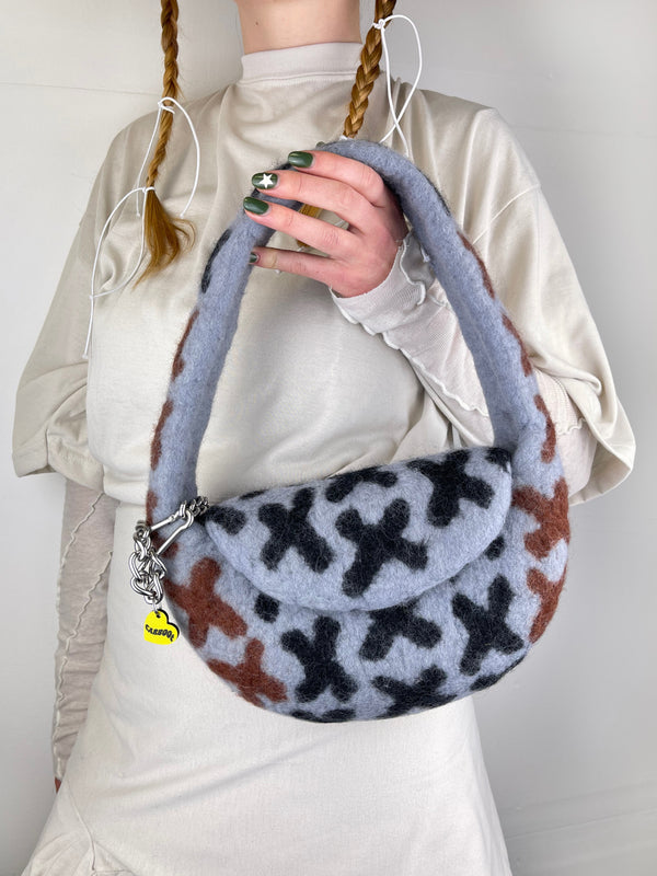 Grey Saddle Kisses Bag-Carboot-APOC STORE