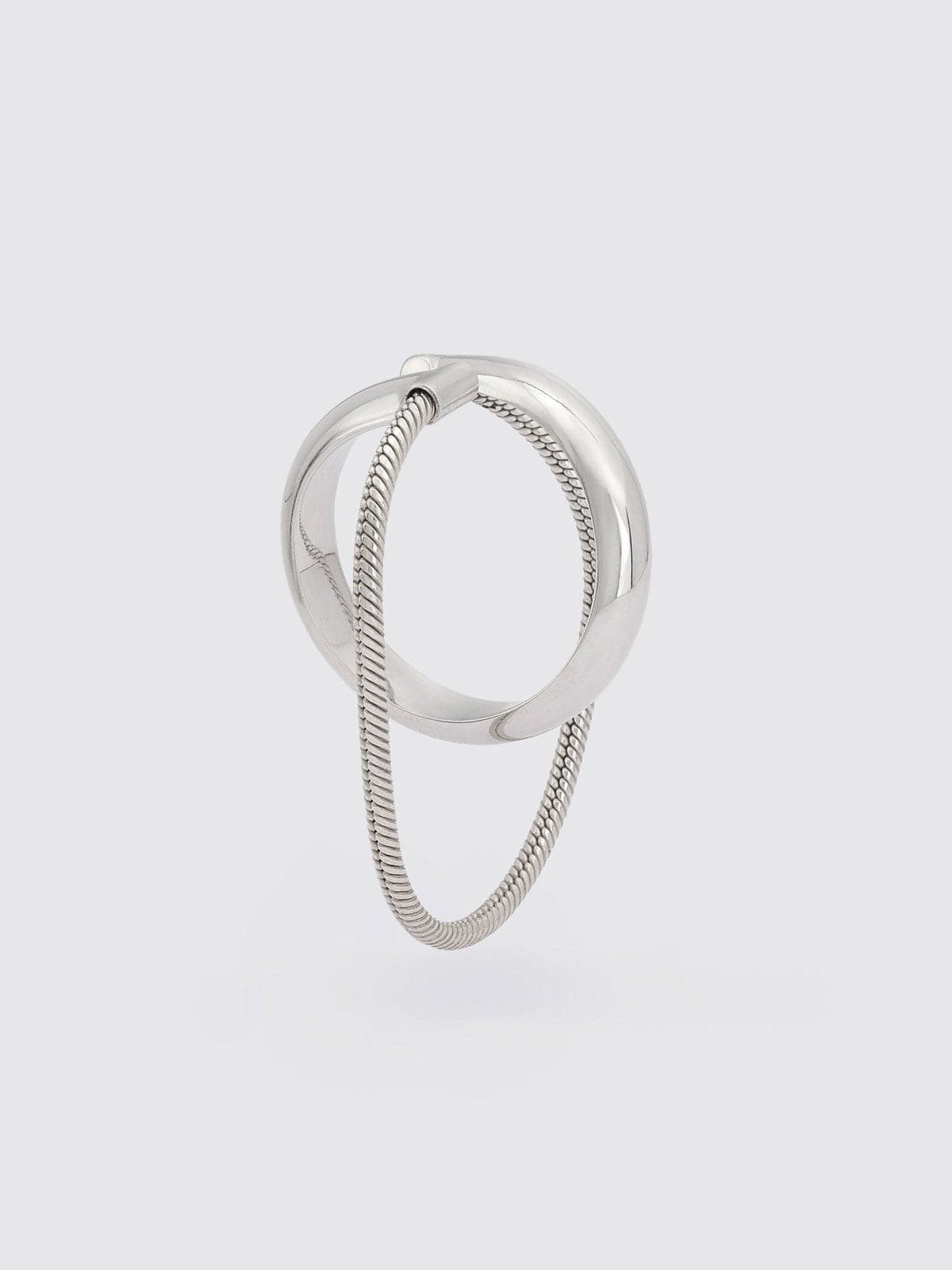 Rosalinde Mid-Size Hoop w/ Chain-RÄTHEL & WOLF-APOC STORE