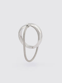 Rosalinde Mid-Size Hoop w/ Chain-RÄTHEL & WOLF-APOC STORE