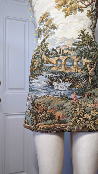 River Landscape Tapestry Dress-Kristin Mallison-APOC STORE
