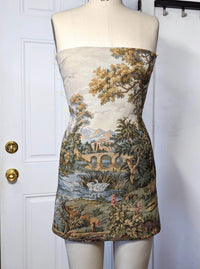 River Landscape Tapestry Dress-Kristin Mallison-APOC STORE