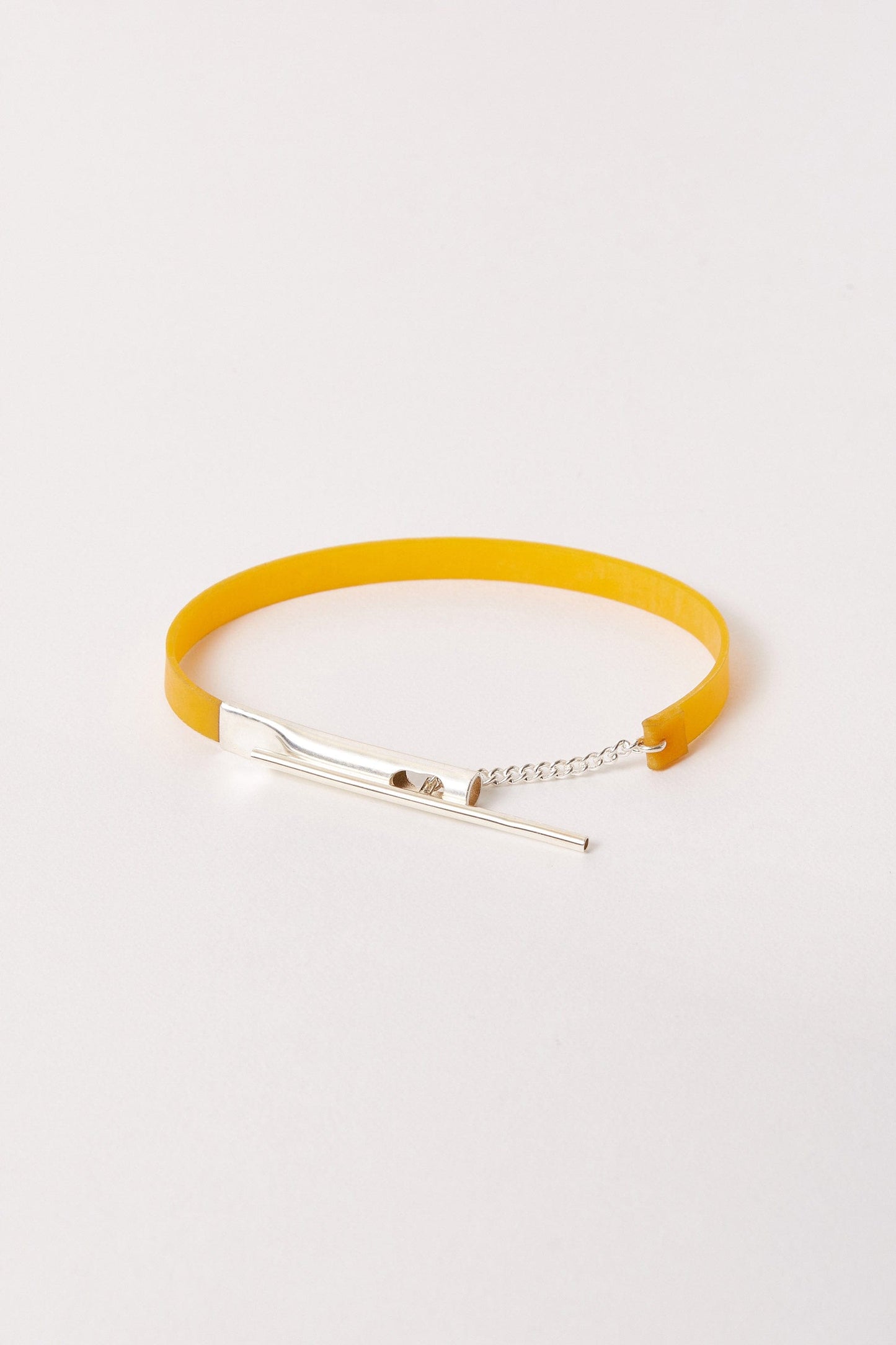 Rubber Band Silver Chain Bracelet-Karmuel Young-APOC STORE