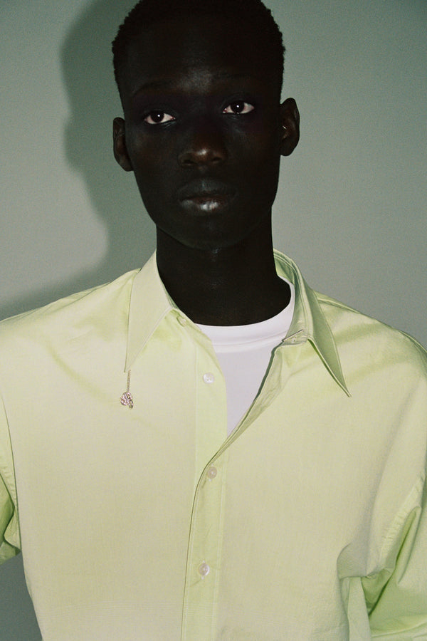 Meteorite Pendant Silver Shirt Chain-Karmuel Young-APOC STORE