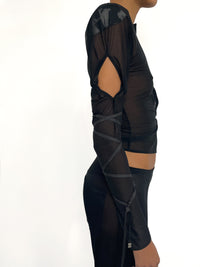 Sheer Pearl Cardigan Top-ISSA EAKIN-APOC STORE