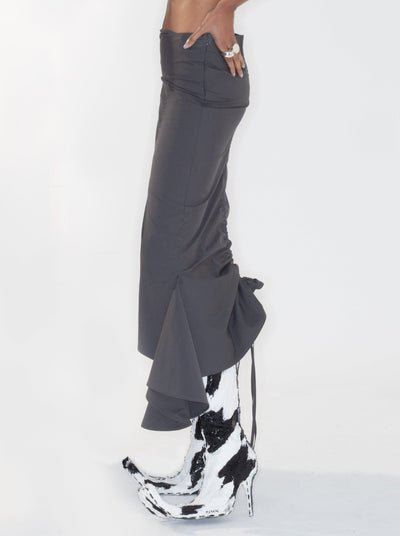 Drawstring Low Long Skirt-Issa Eakin-APOC STORE