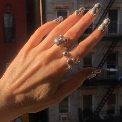 Soft Droplet Ring-Hannah Jewett-APOC STORE