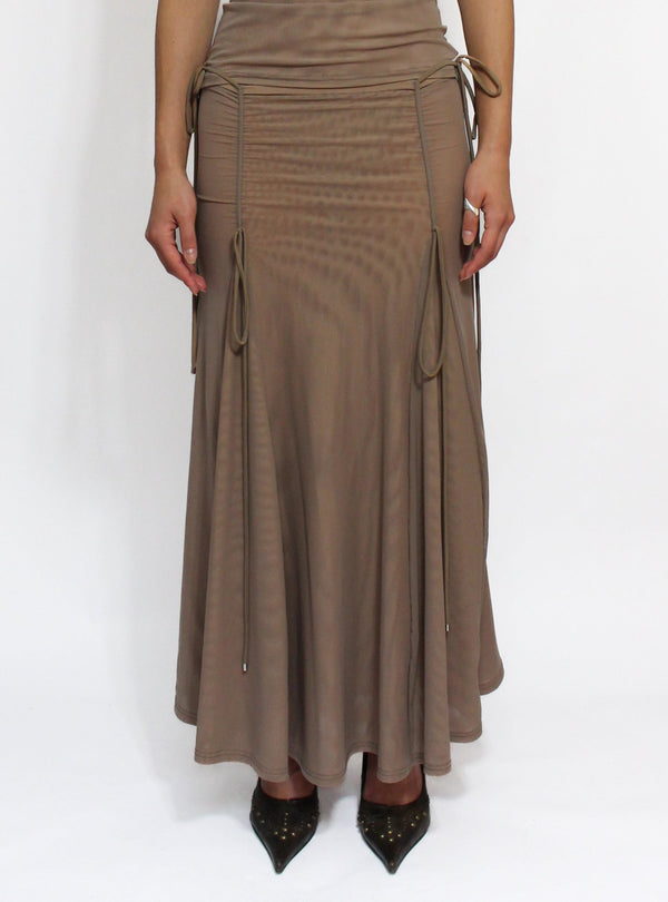 Dusk Body Form Maxi Skirt-Oriens-APOC STORE