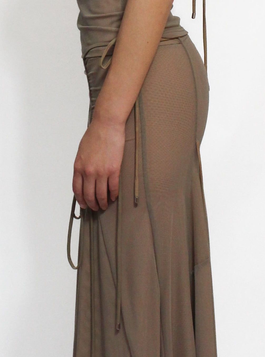 Dusk Body Form Maxi Skirt-Oriens-APOC STORE