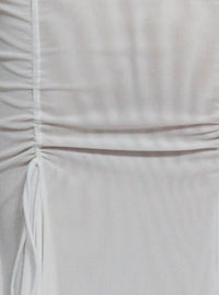 White Ellipse Mesh Gown-Oriens-APOC STORE