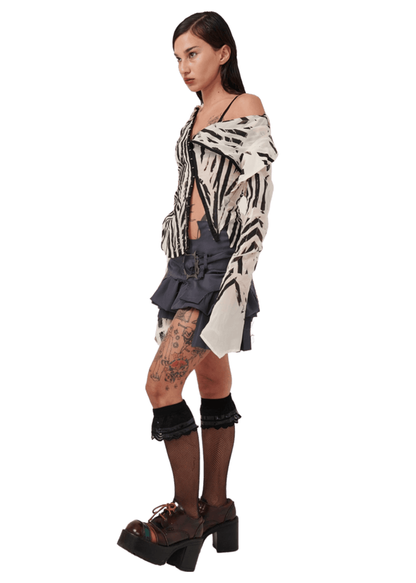 Wool Garter Skirt-Karlaidlaw-APOC STORE