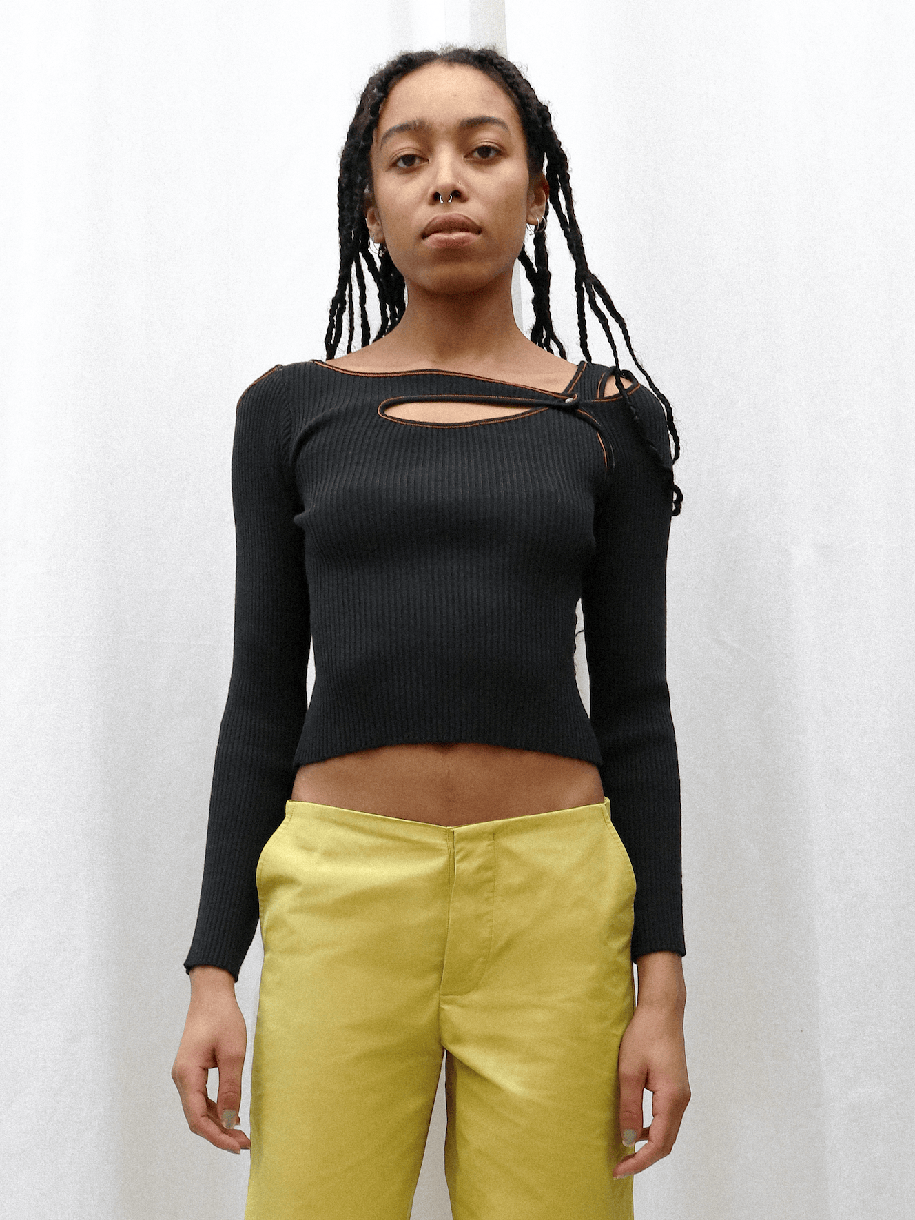 Score Knit Top-René Scheibenbauer-APOC STORE
