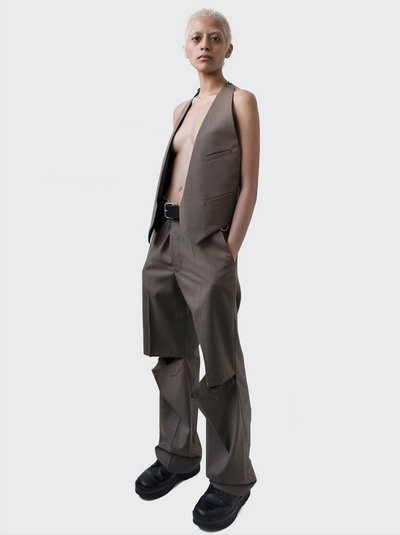 MIO - Kneecut Tailored Trousers-Ella Boucht-APOC STORE