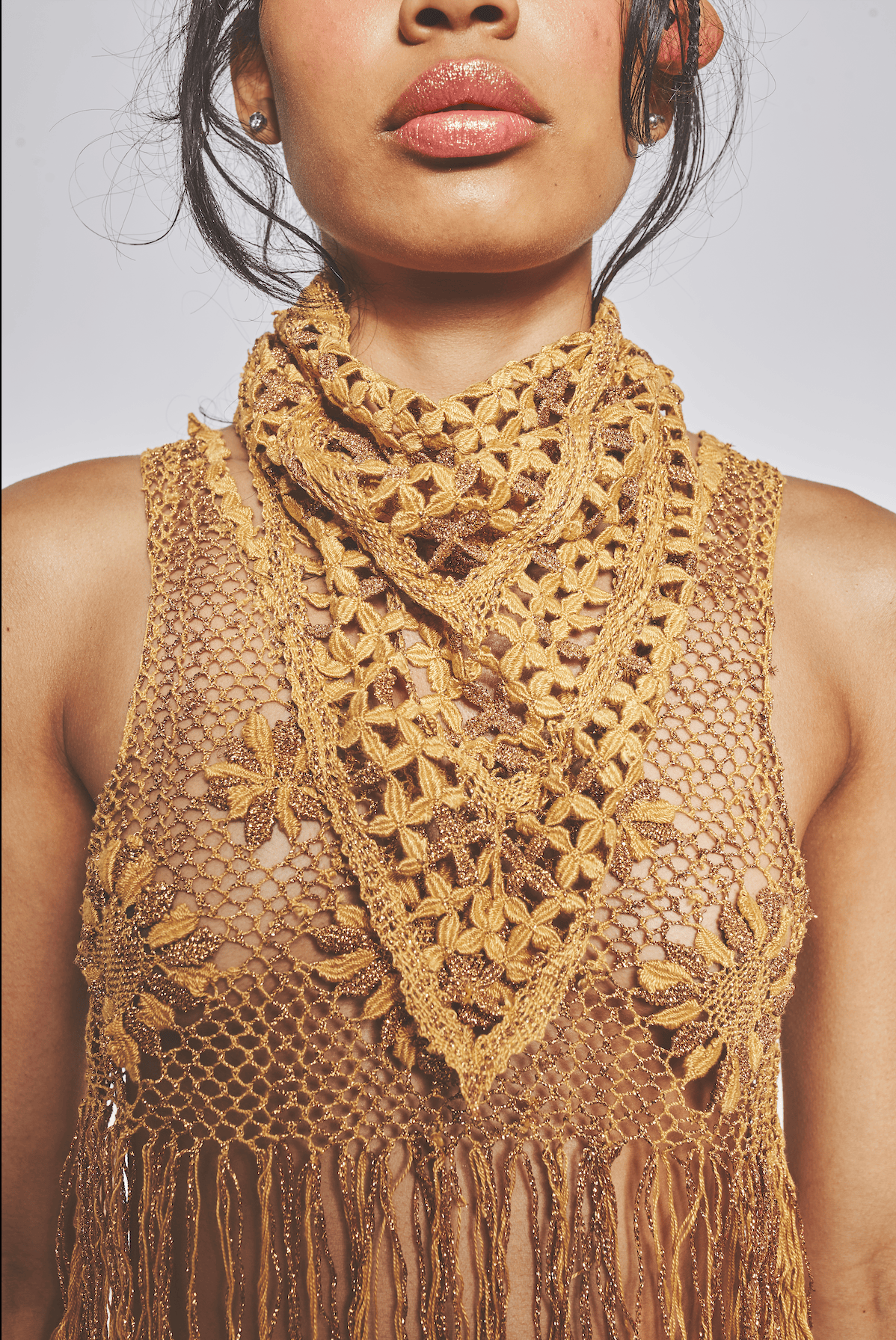 Bobbin Lace Headscarf-VEREDAS-APOC STORE