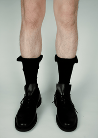 Framed Sock Black-SHEK LEUNG-APOC STORE