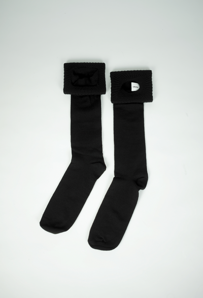 Framed Sock Black-SHEK LEUNG-APOC STORE