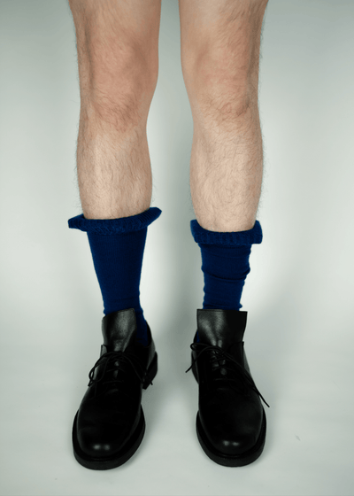 Framed Sock Blue-SHEK LEUNG-APOC STORE