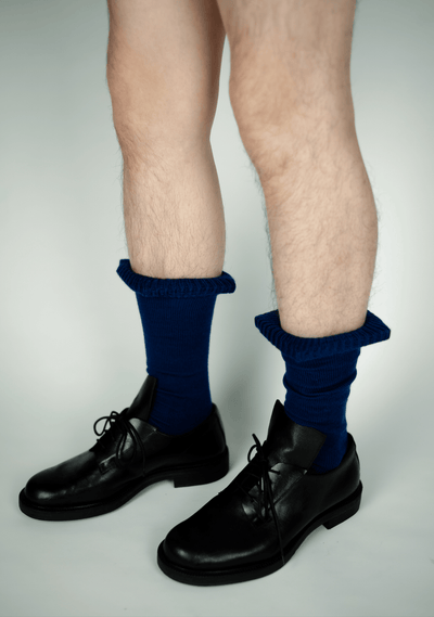 Framed Sock Blue-SHEK LEUNG-APOC STORE