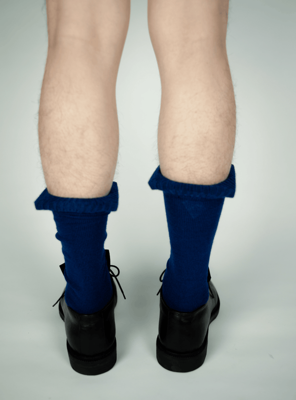 Framed Sock Blue-SHEK LEUNG-APOC STORE