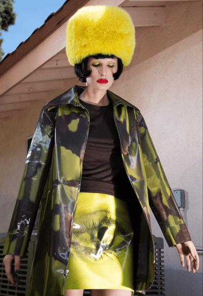 Holographic Banana Cow Color-changing Coat-Leeann Huang-APOC STORE