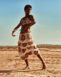 Leaf Swirl Skirt-VEREDAS-APOC STORE