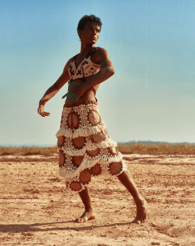 Leaf Swirl Skirt-VEREDAS-APOC STORE