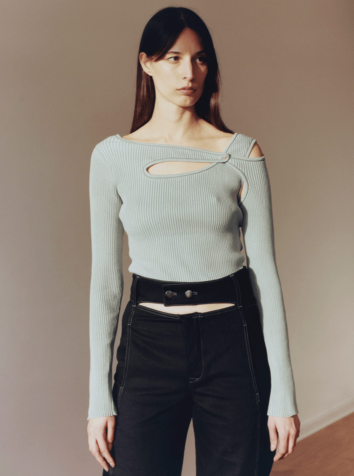 Score Knit Top Clay-René Scheibenbauer-APOC STORE