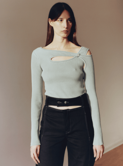 Score Knit Top Clay-René Scheibenbauer-APOC STORE