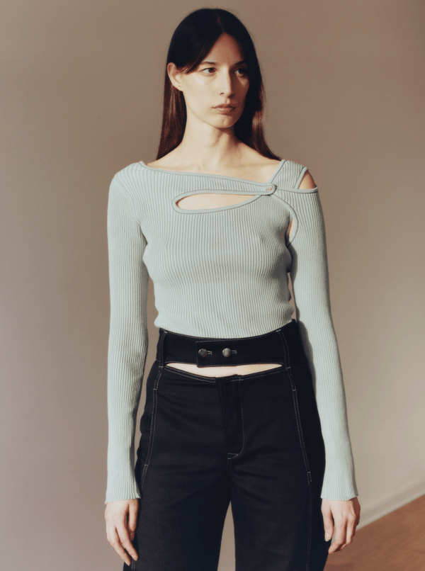 Score Knit Top Clay-René Scheibenbauer-APOC STORE