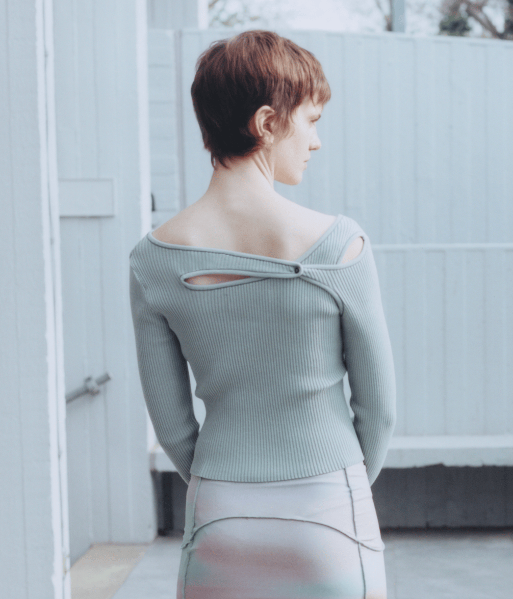 Score Knit Top Clay-René Scheibenbauer-APOC STORE