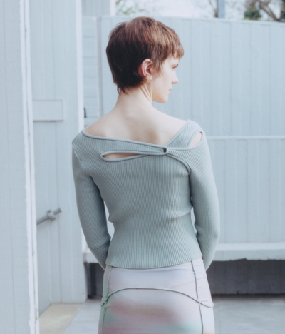 Score Knit Top Clay-René Scheibenbauer-APOC STORE