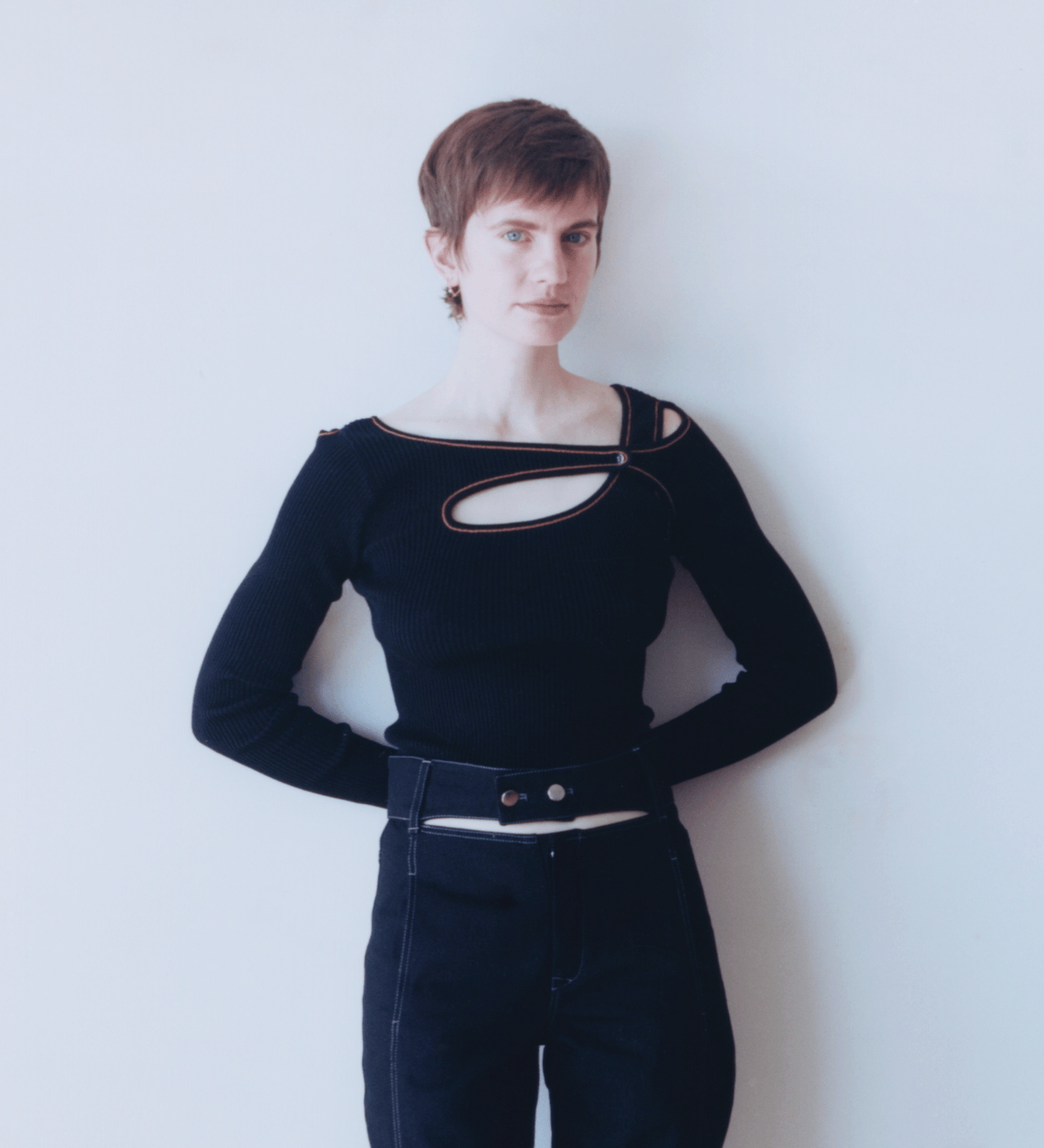 Score Knit Top-René Scheibenbauer-APOC STORE