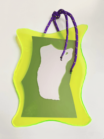 Yellow Medium Mirror-STEFANIA RUGGIERO-APOC STORE