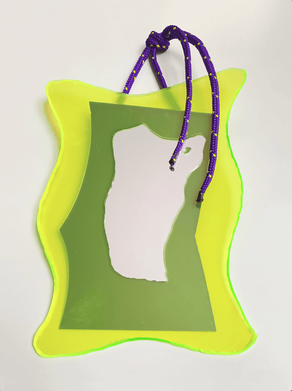 Yellow Medium Mirror-STEFANIA RUGGIERO-APOC STORE