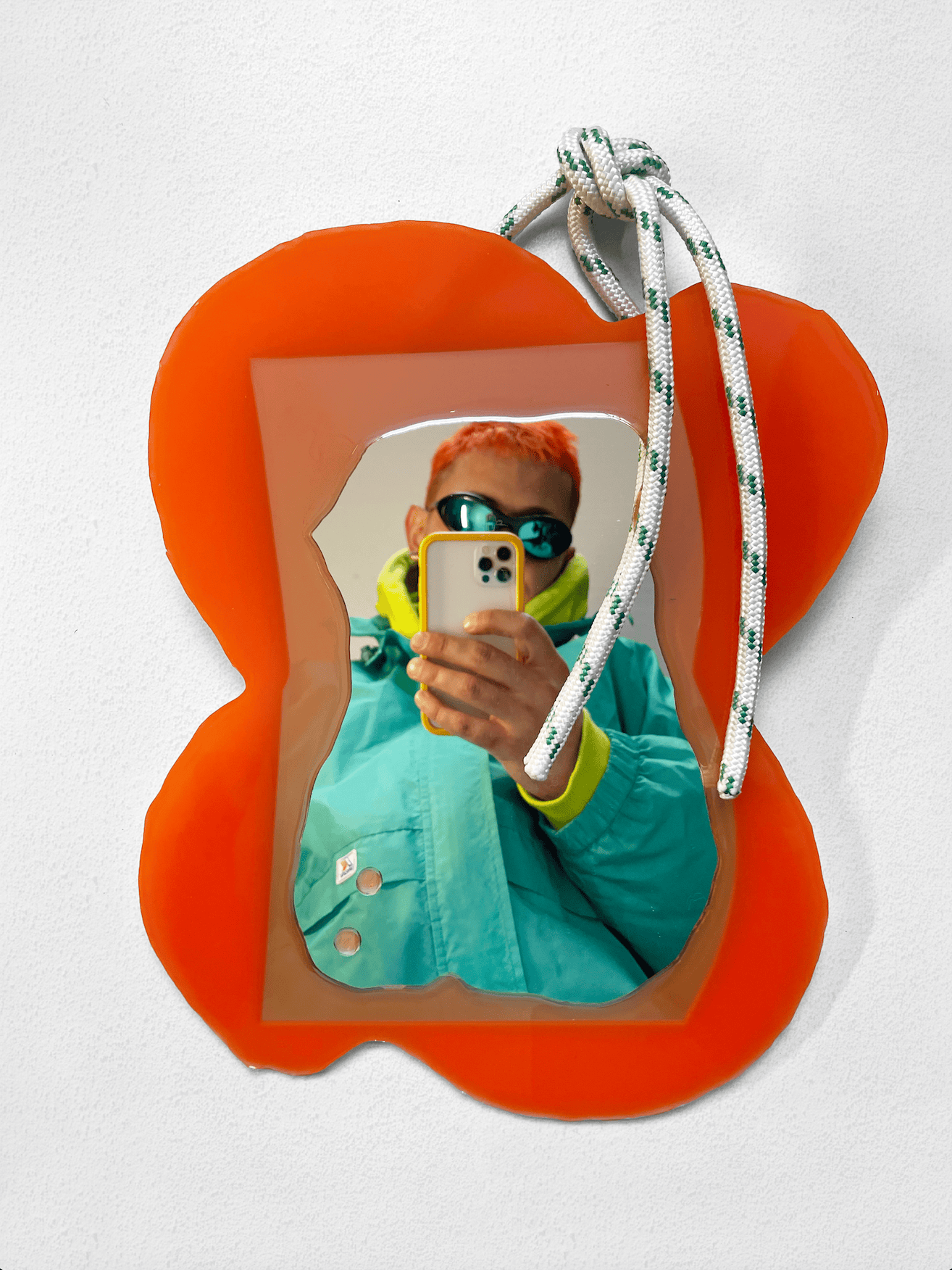 Orange Extra Small Mirror-STEFANIA RUGGIERO-APOC STORE