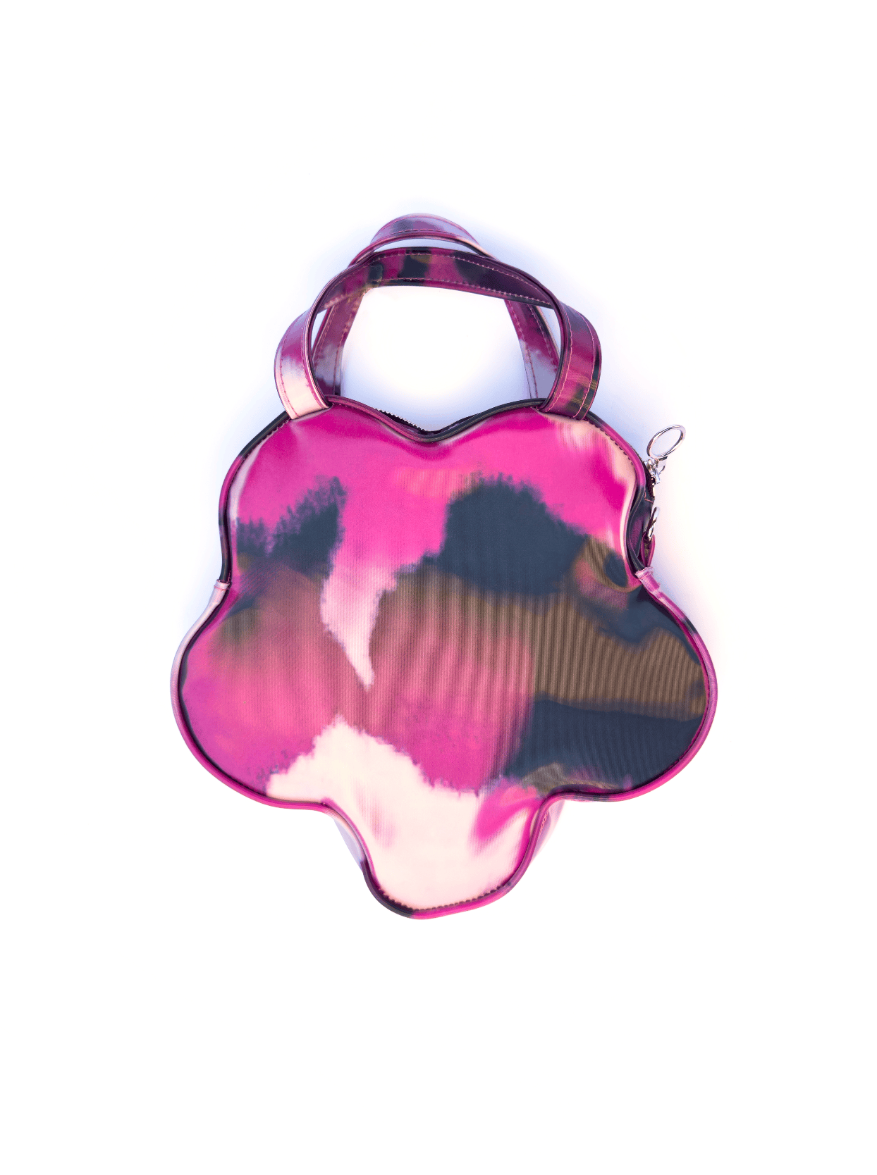 Lenticular Colour-Changing Pink Blueberry Cow Flower Handbag-Leeann Huang-APOC STORE