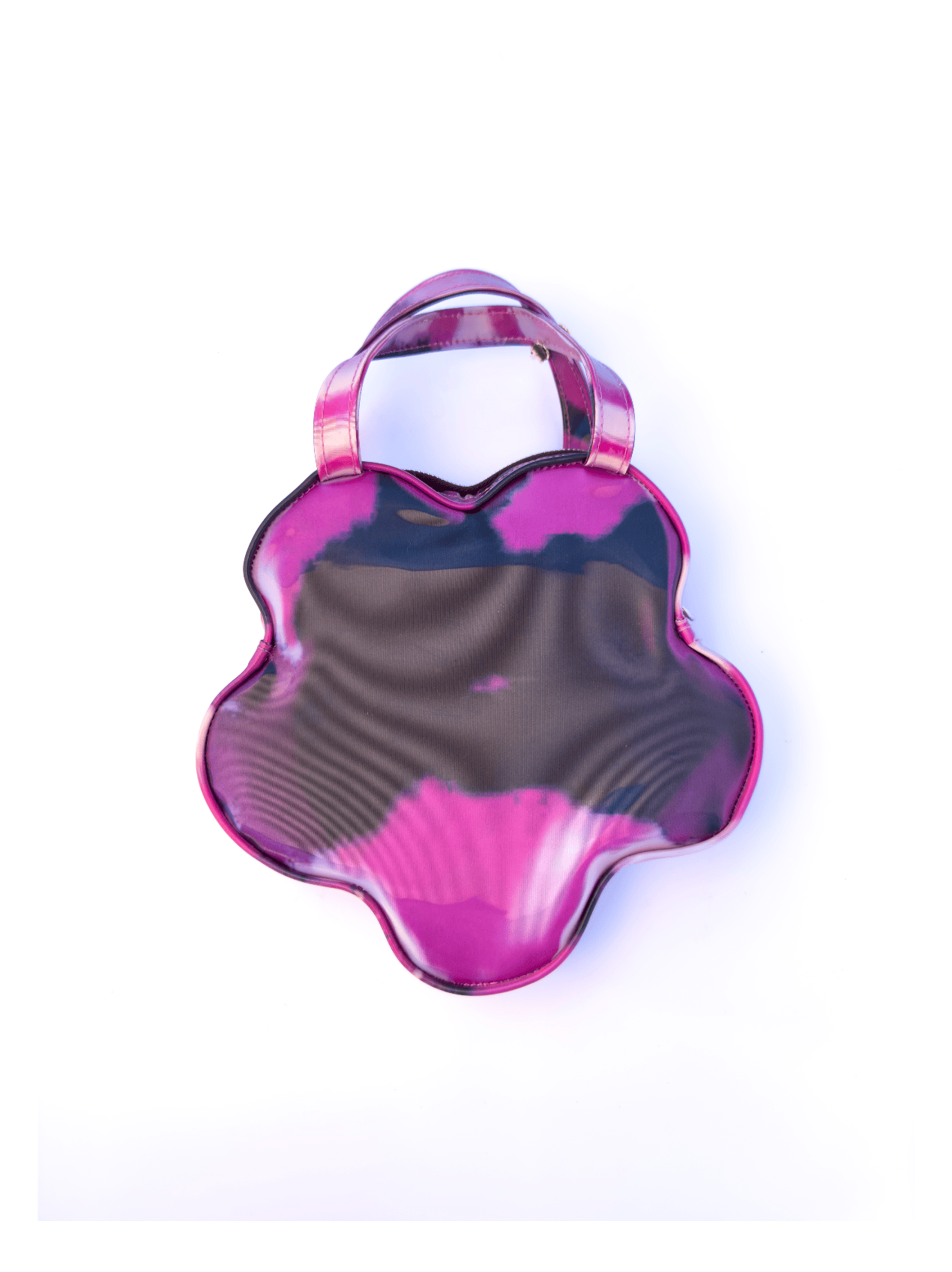 Lenticular Colour-Changing Pink Blueberry Cow Flower Handbag-Leeann Huang-APOC STORE