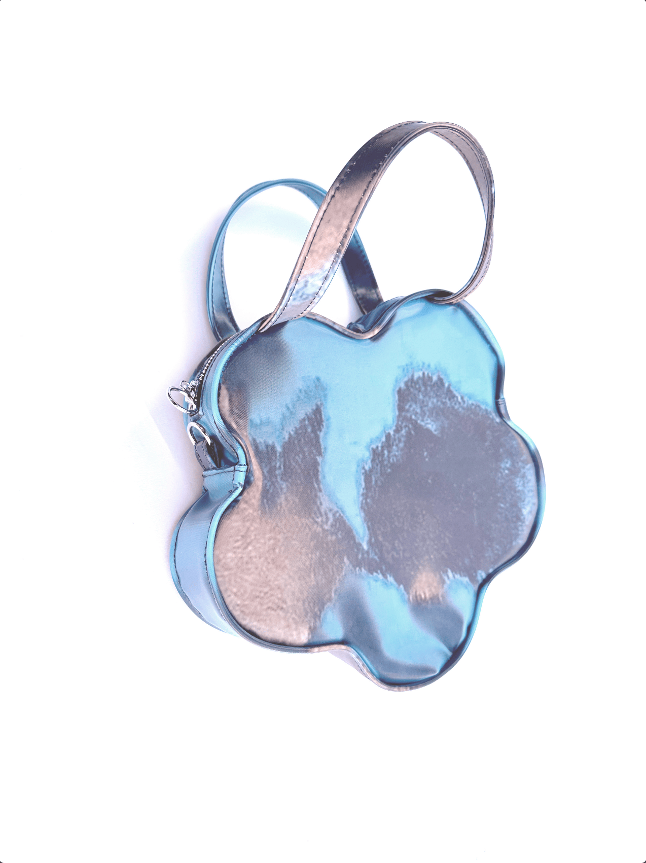 Lenticular Colour-Changing Blue Blueberry Cow Flower Handbag-Leeann Huang-APOC STORE