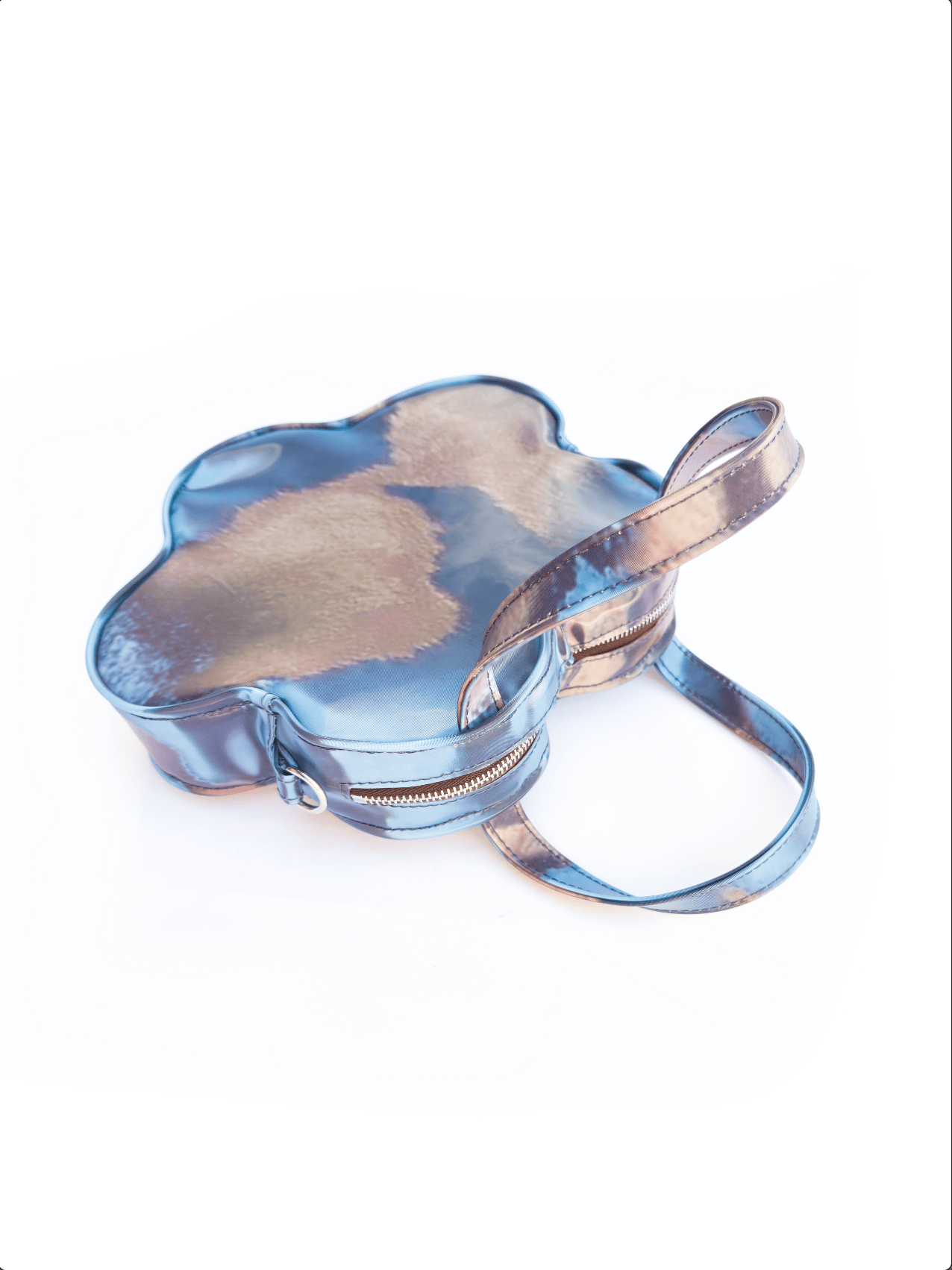 Lenticular Colour-Changing Blue Blueberry Cow Flower Handbag-Leeann Huang-APOC STORE