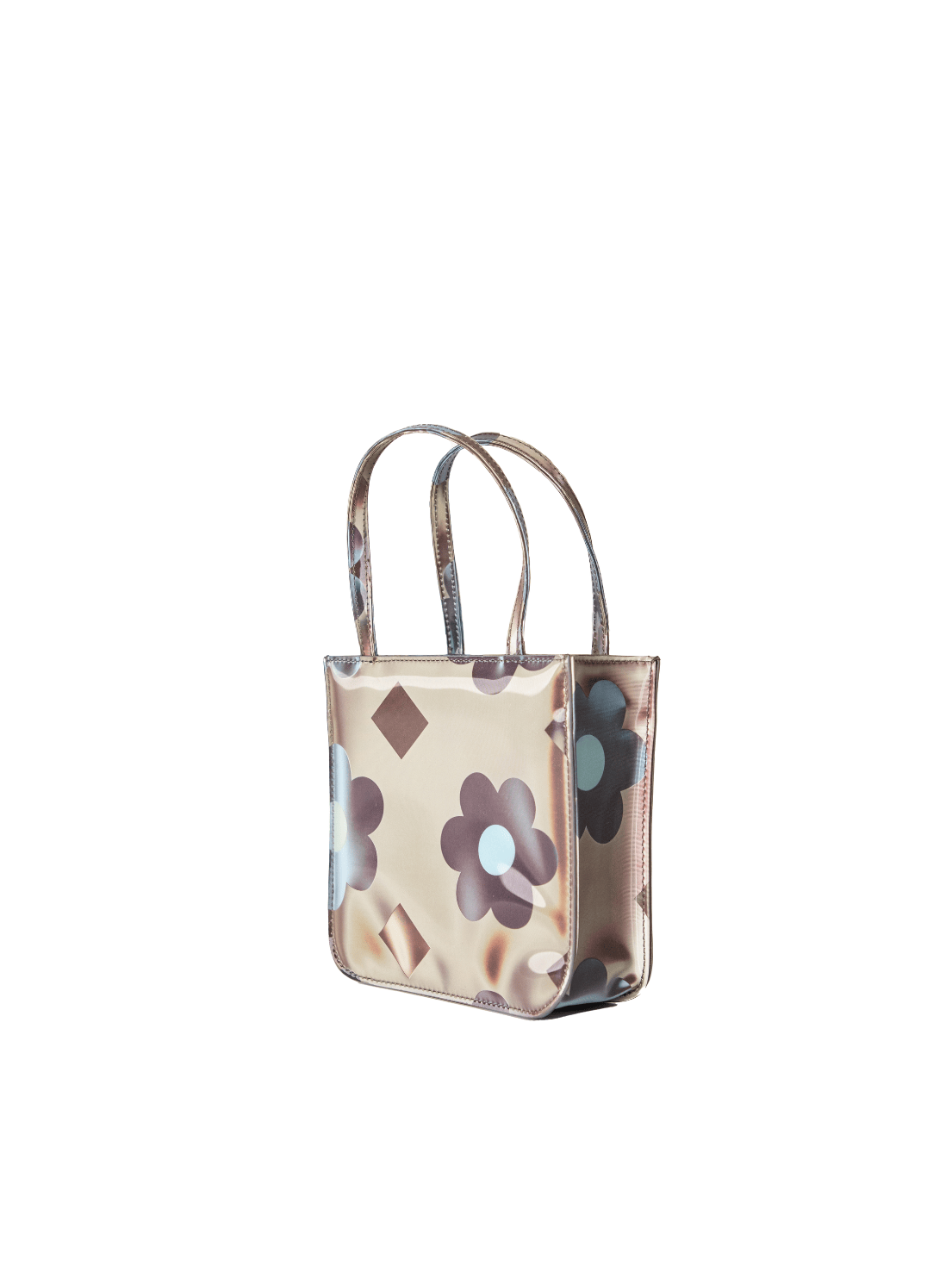 Lenticular Ultra Mini Stripe Flower Tote-Leeann Huang-APOC STORE