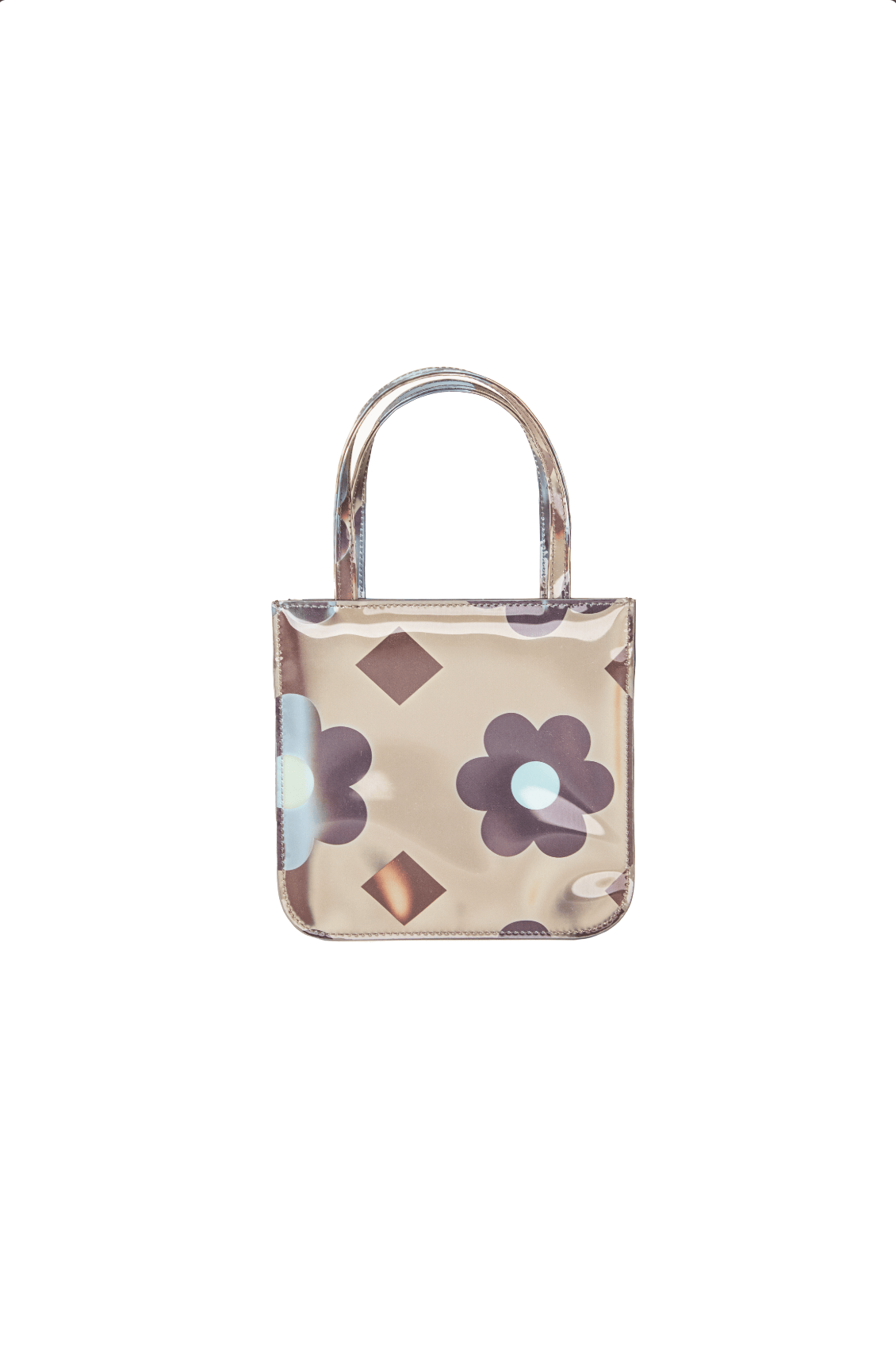 Lenticular Ultra Mini Stripe Flower Tote-Leeann Huang-APOC STORE