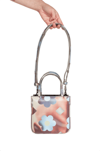 Lenticular Ultra Mini Stripe Flower Tote-Leeann Huang-APOC STORE