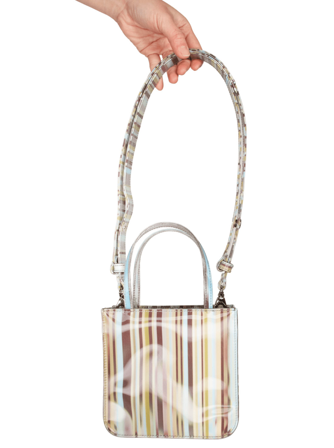 Lenticular Ultra Mini Stripe Tote-Leeann Huang-APOC STORE