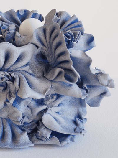 Blue Pleated Lamp-Joseph Algieri-APOC STORE