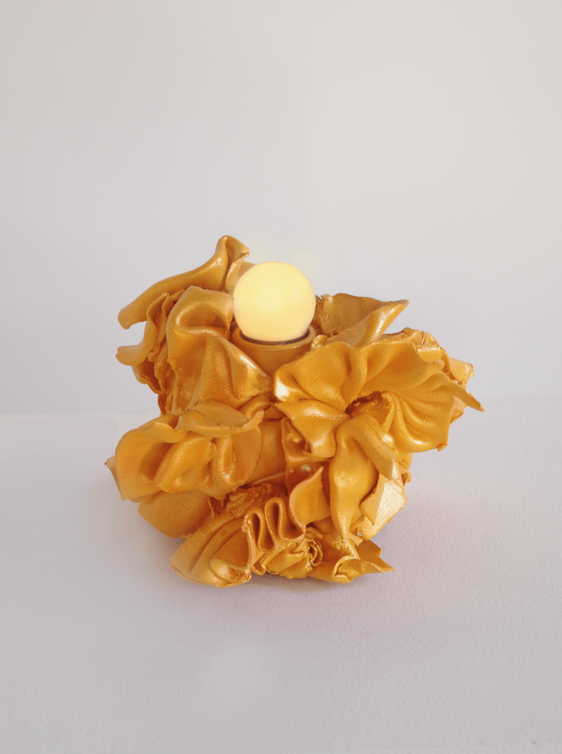 Gold Pleated Lamp-Joseph Algieri-APOC STORE