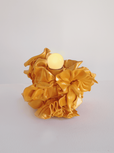 Gold Pleated Lamp-Joseph Algieri-APOC STORE