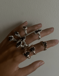 Gold Irradiate Ring Green-Nadia Ridiandries-APOC STORE