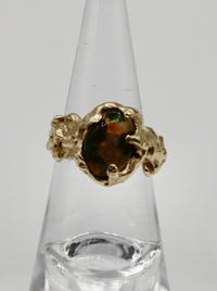 Gold Irradiate Ring Green-Nadia Ridiandries-APOC STORE
