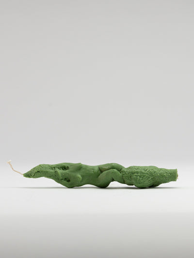 Pair of Sea Nymph Candles - Green-Imogen van der Pols-APOC STORE